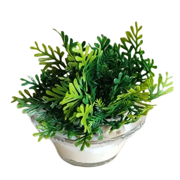 Foto 7 de Mini Vaso Bowl Vidro com Flor ou Planta Artificial Sortida DF224 - Dila Flores