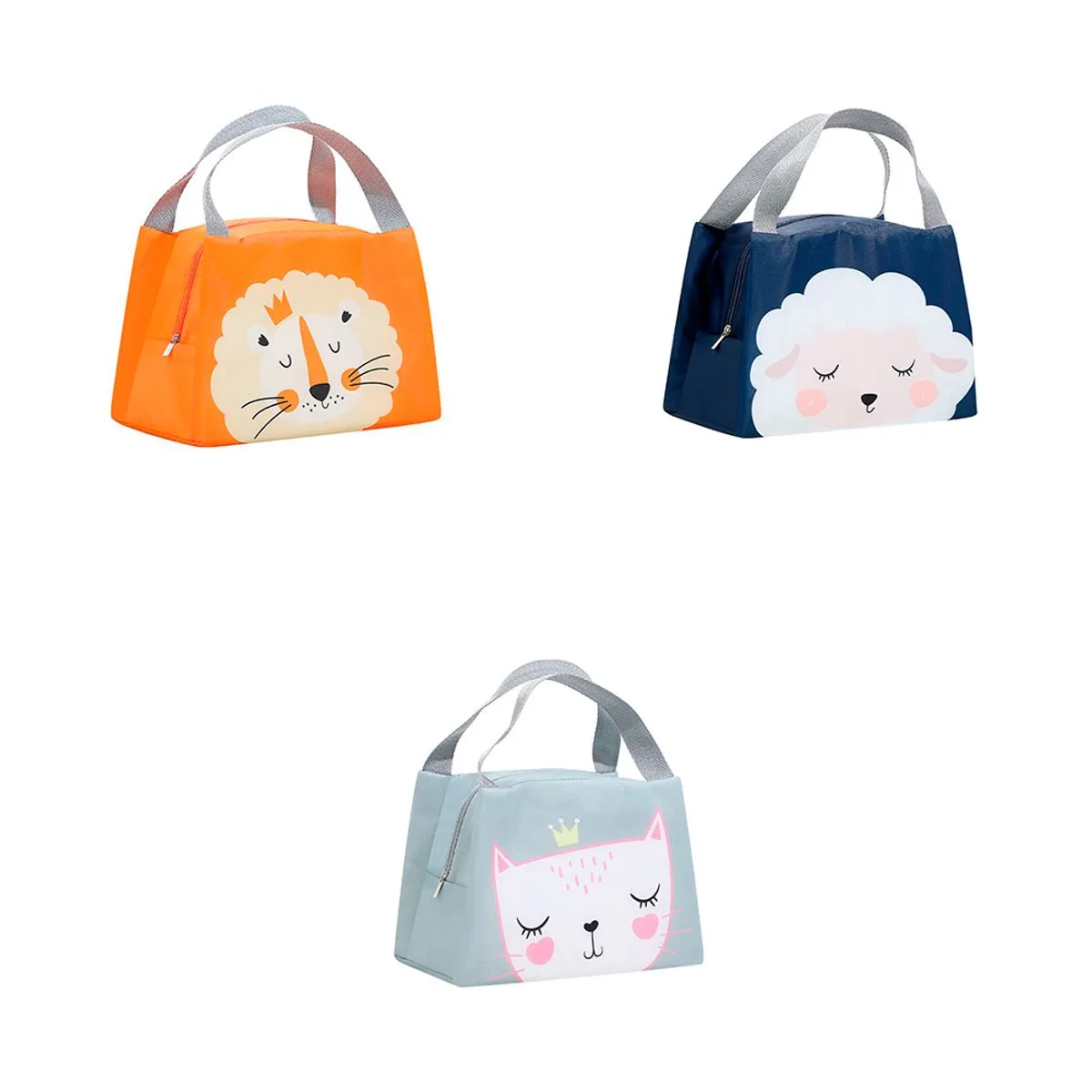 Bolsa Térmica Estampa Animais Sortido Poliéster 23x14x16cm LM2000 - honeyhome