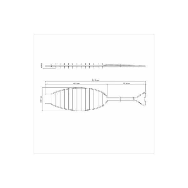 Foto 3 de Grelha Para Peixe Tramontina Em Aço Inox 36,3x16,5cm 26483000