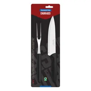 Kit Para Churrasco Tramontina Plenus Lâminas em Aço Inox 2 Peças 23498410