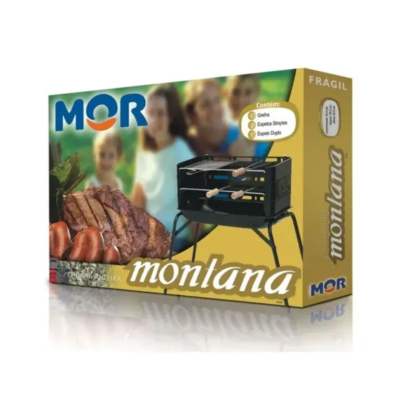 Foto 4 de Kit Churrasqueira Montana + Kit Tramontina 7 Peças