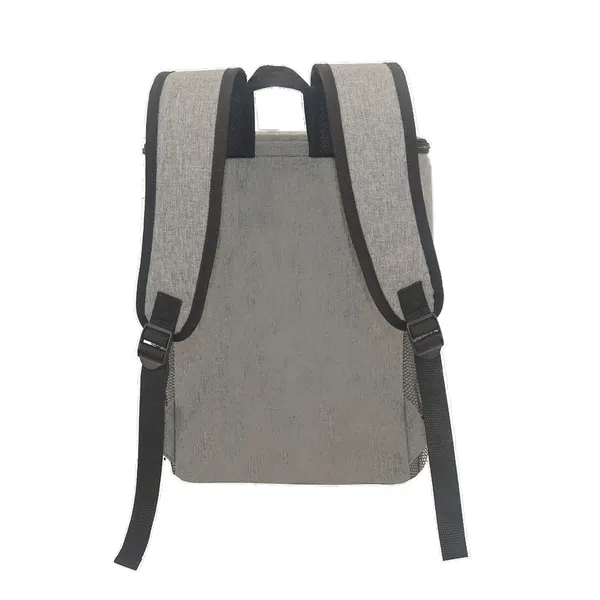 Foto 2 de Mochila Termica Everest 15l Com Bolso Frontal E Lateral Cinza 9000008403 - Soprano